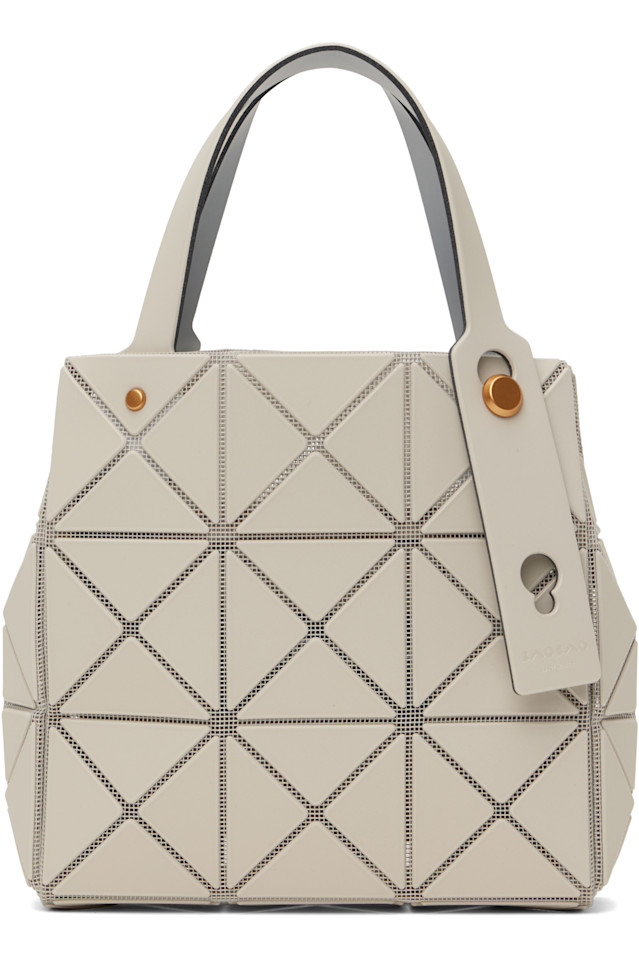 

Карат маленькая сумка-тоут Bao Bao Issey Miyake, бежевый