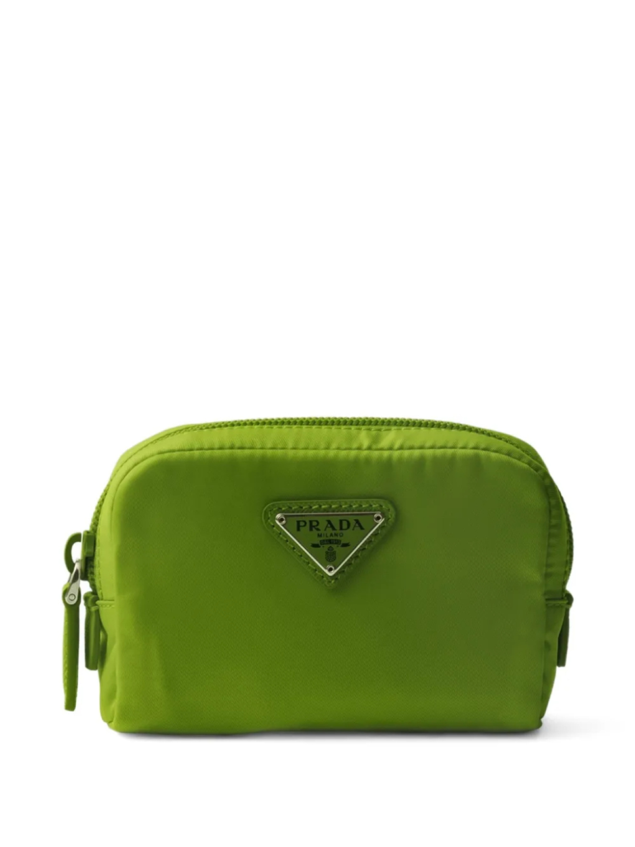 

Косметичка на молнии из ре-нейлона Prada, зеленый