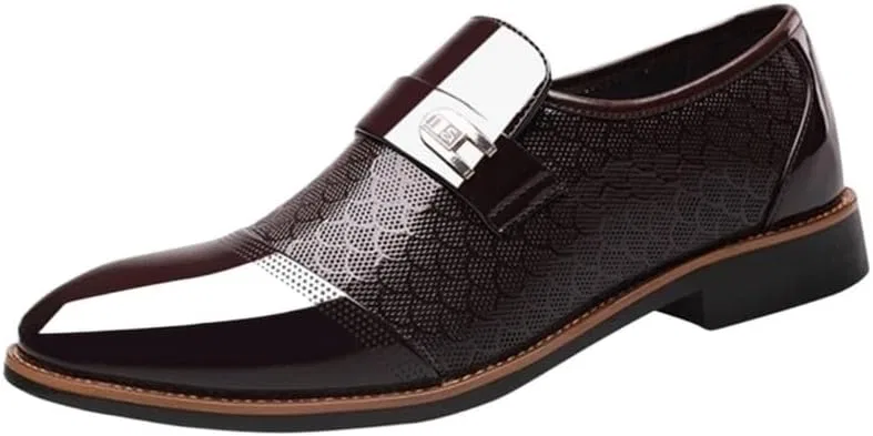 Лоферы кожаные Formal Shoes, коричневый UOPYNE