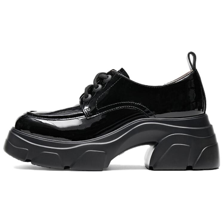 Туфли женские повседневные Women's Casual Shoes Women's British Black Staccato