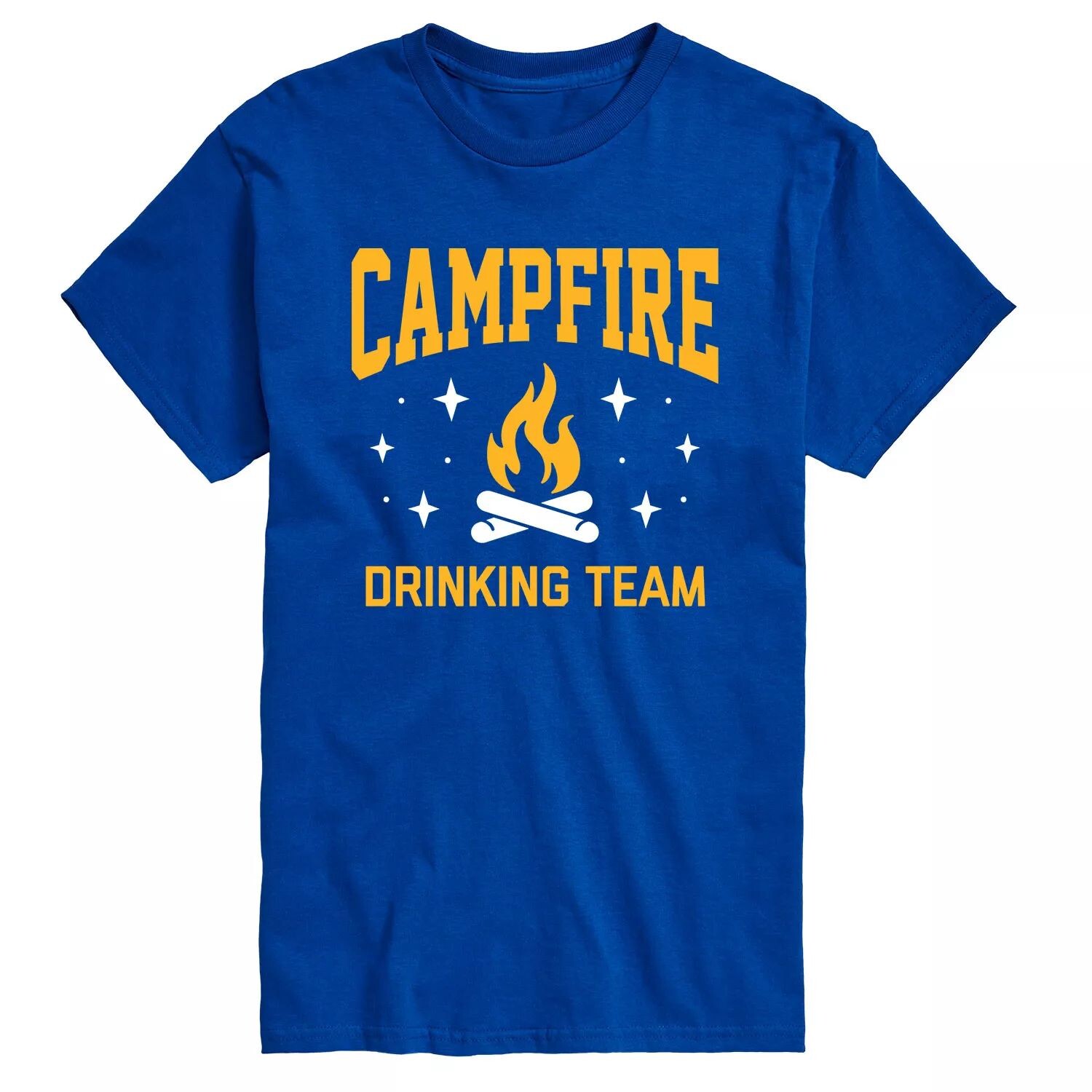 

Футболка Big & Tall Campfire Drinking Team с рисунком License, синий