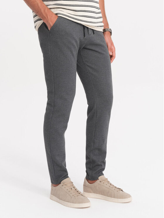 

Брюки из ткани regular fit Ombre, серый