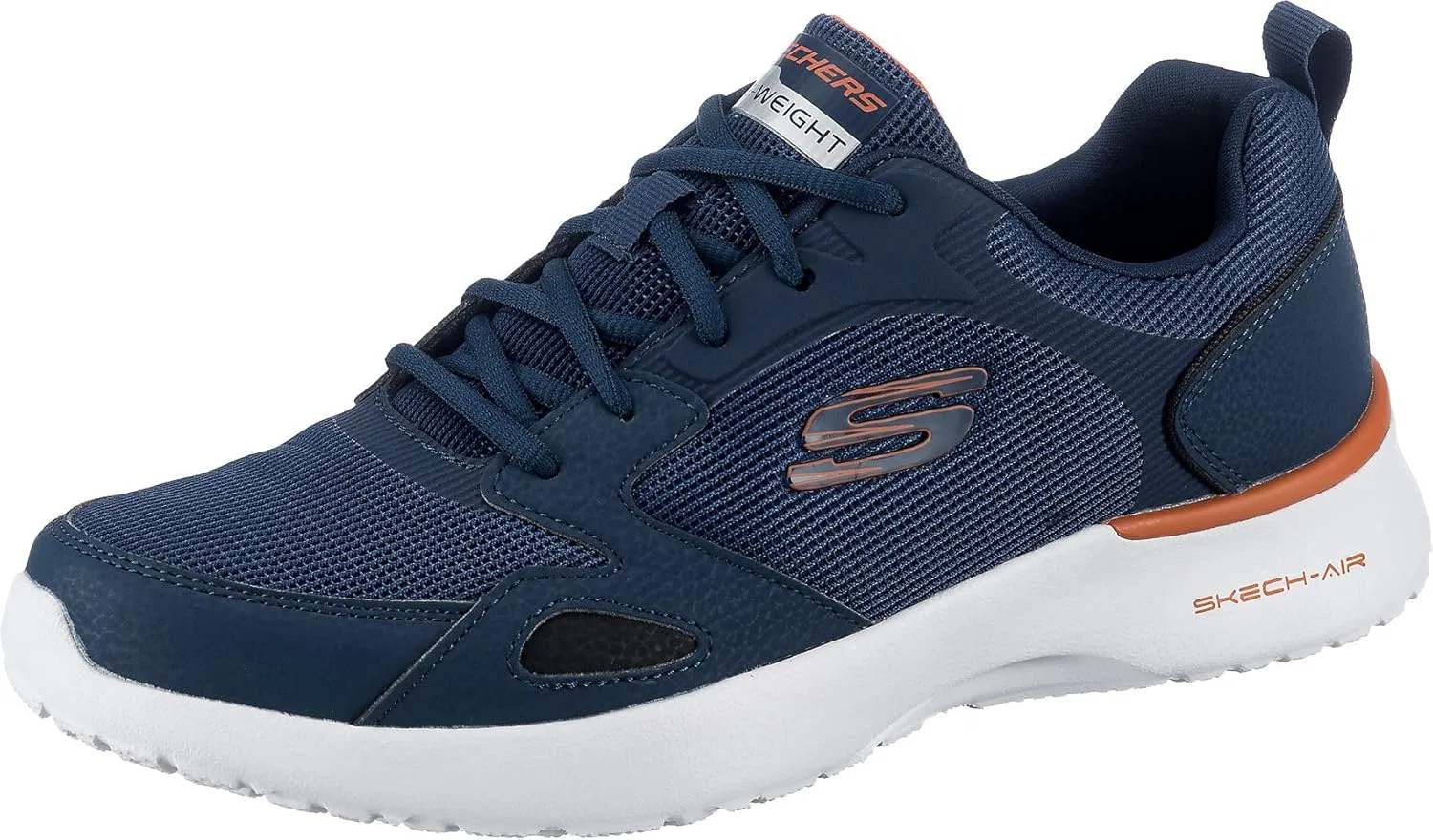 Мужские кроссовки Skechers Skech-Air Dynamight Venturik, Nvy Synthetc Textile Orange Trim