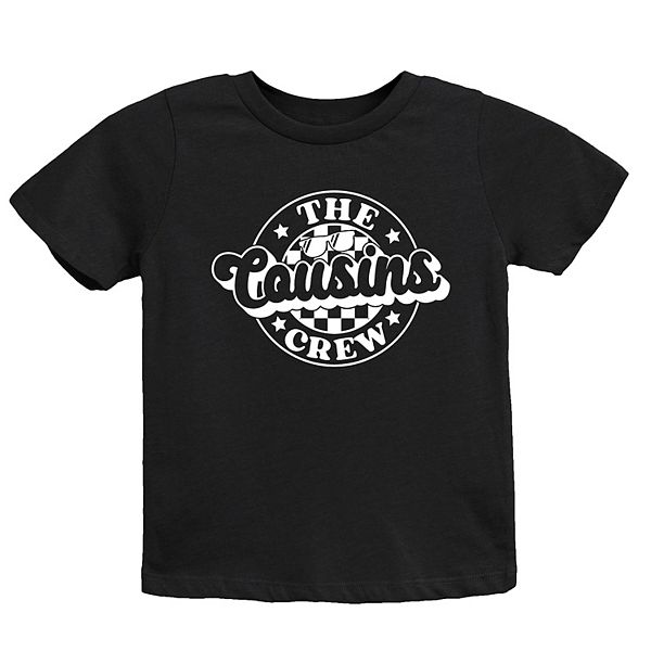 

Футболка с коротким рукавом The cousins crew в клетку для подростков The Juniper Shop, Black