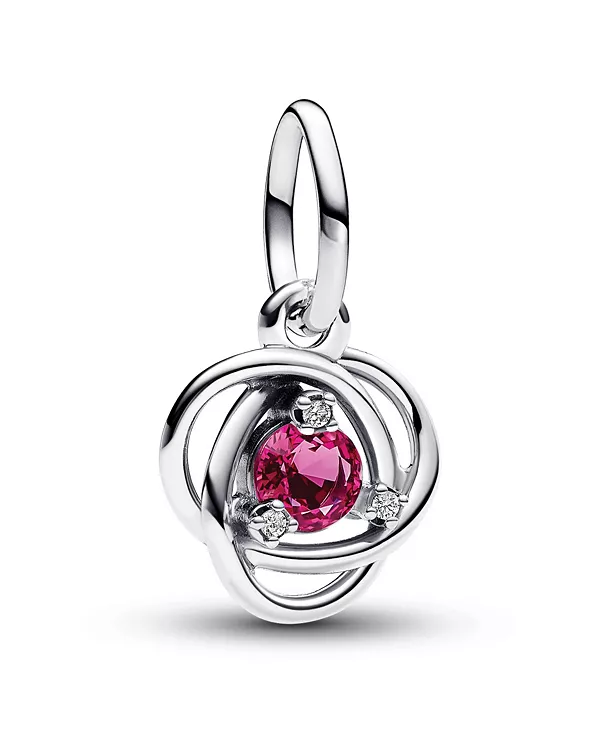 

Серебряный кулон с подвеской в виде круглого камня на день рождения Pandora, silver