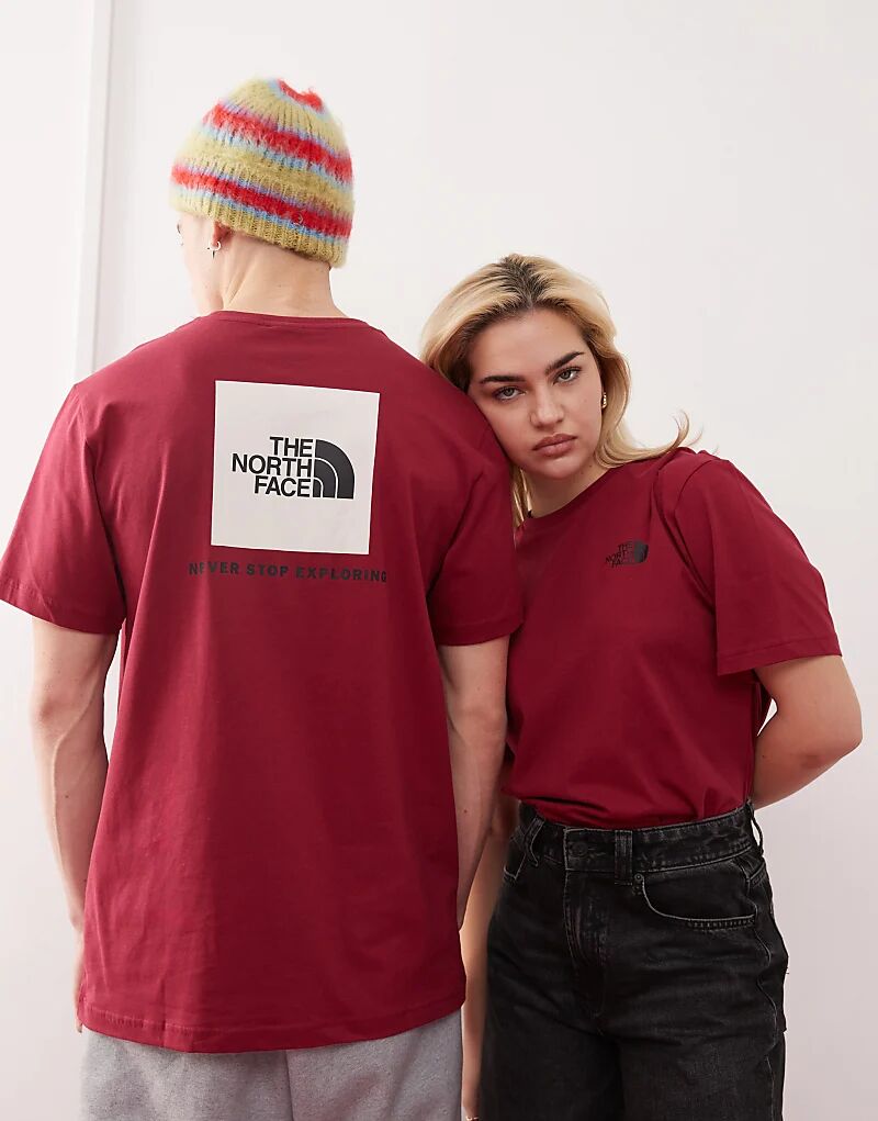 

Футболка с принтом NSE Box Back в бордовом цвете The North Face