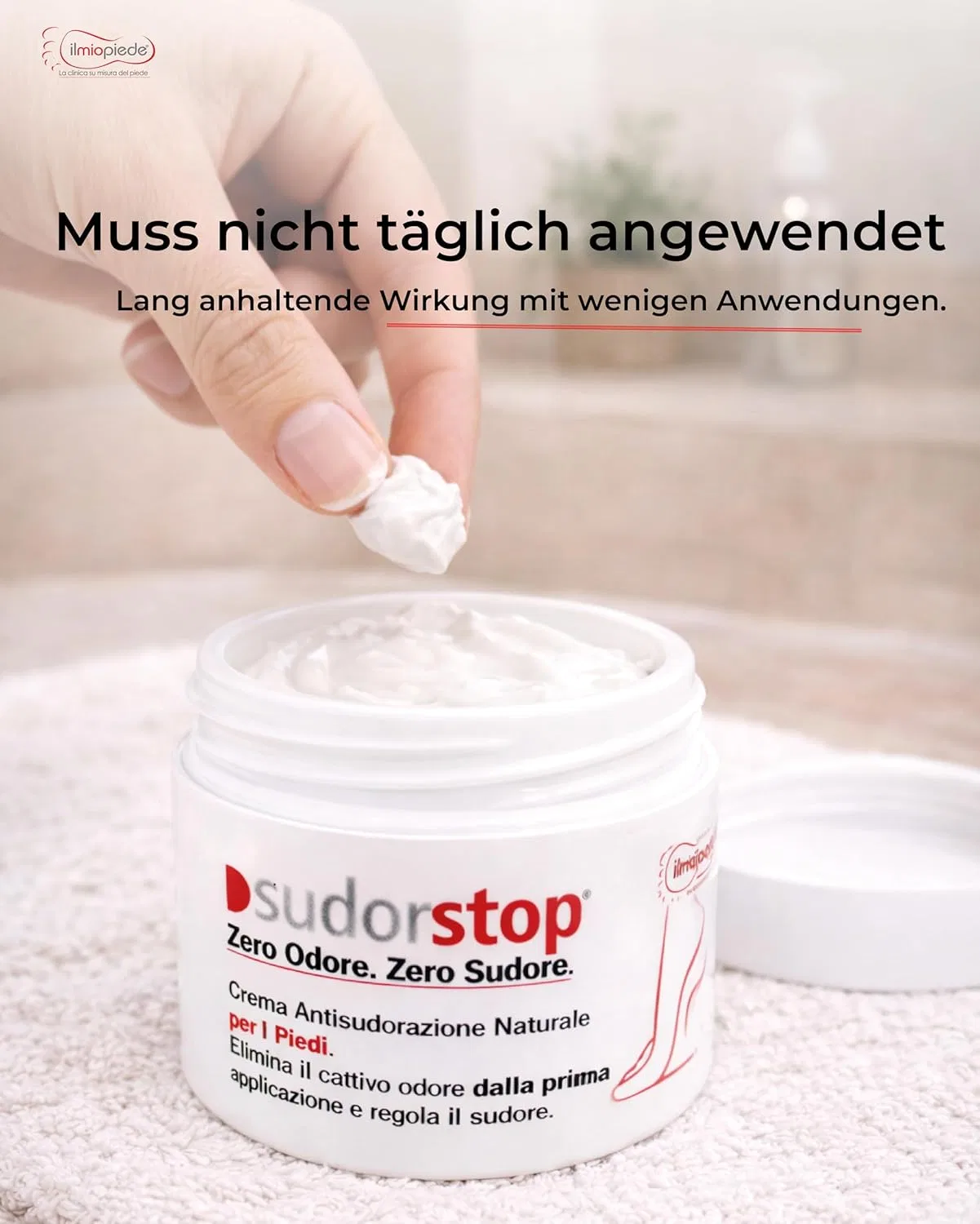 Натуральный крем Sudorstop от пота и запаха ног, 50 мл Il Mio Piede La Clinica Su Misura Del Piede — фото 4