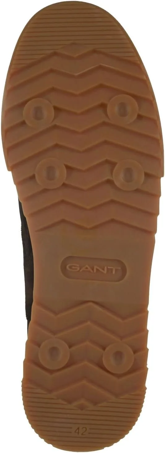 Мужские кроссовки на шнуровке GANT 31631003/G00 из гладкой кожи, черные — фото 4
