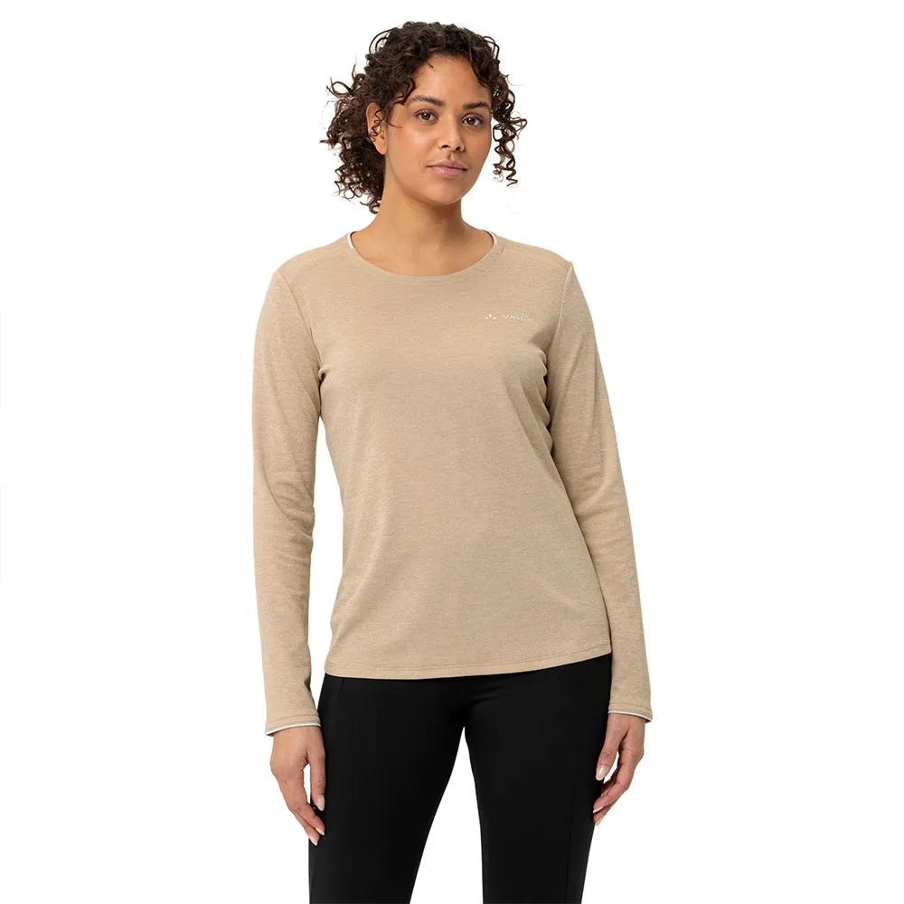

Футболка VAUDE Essential long sleeve, бежевый