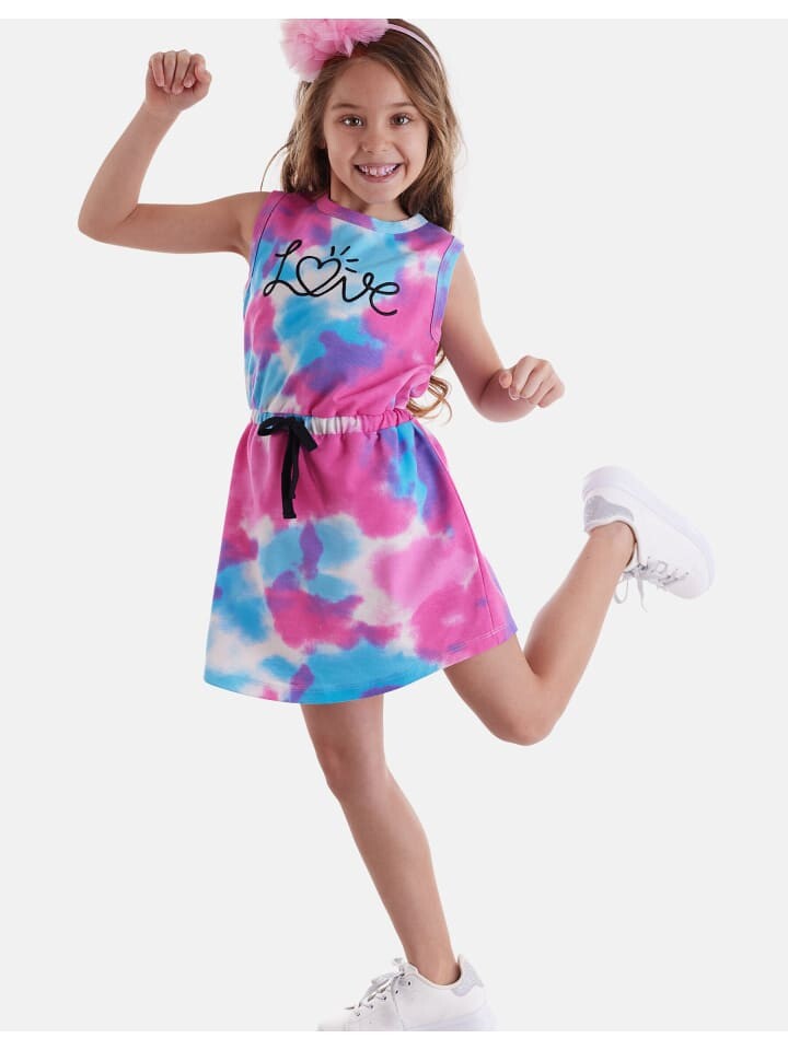 

Длинное платье Denokids Tie Dye Love, цвет multicolor