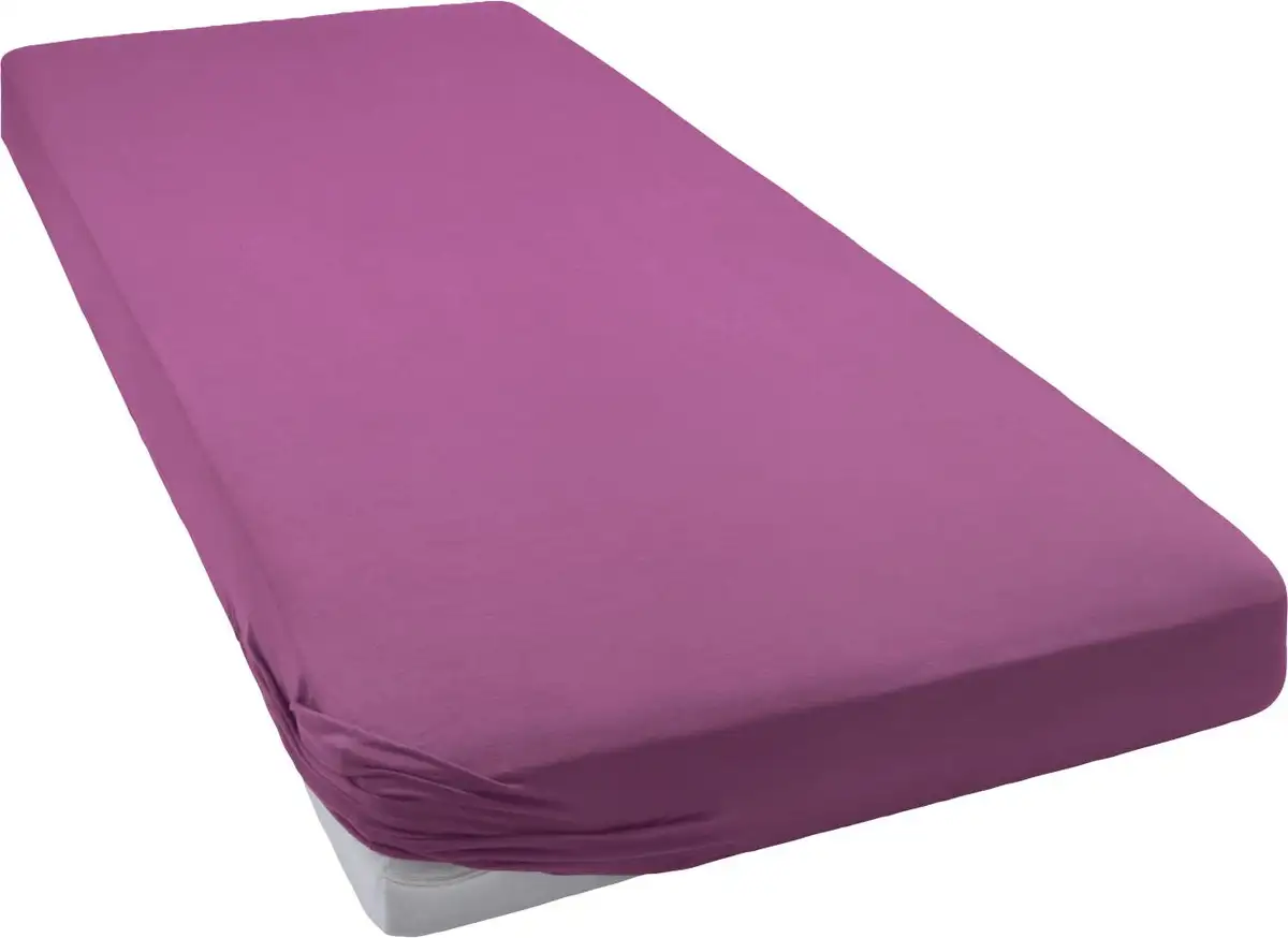 

Простыня bellana " Простыня Melon, простыня из 100% хлопка, из трикотажа, для высоты матраса до 25 см, на резинке, дышащая, (1 шт.) 90-100х200 см, 1 шт., цвет beere