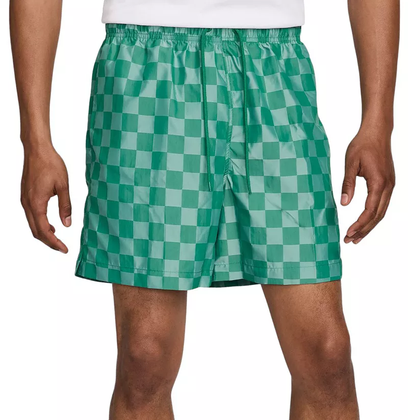 

Мужские шорты Nike Club Flow в клетку, цвет Malachite
