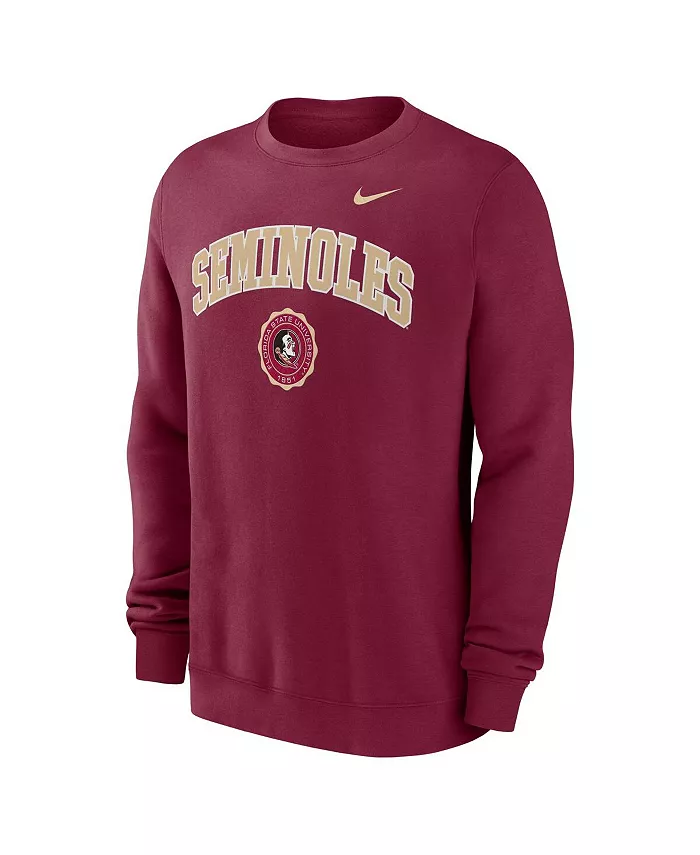 Мужская толстовка с капюшоном Garnet Florida State Seminoles с арочной эмблемой Nike — фото 2