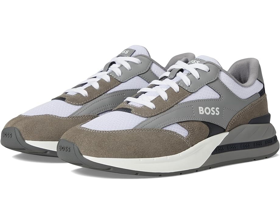 

Кроссовки BOSS Kurt Running Sneaker, цвет Open Grey, Серый, Кроссовки BOSS Kurt Running Sneaker, цвет Open Grey