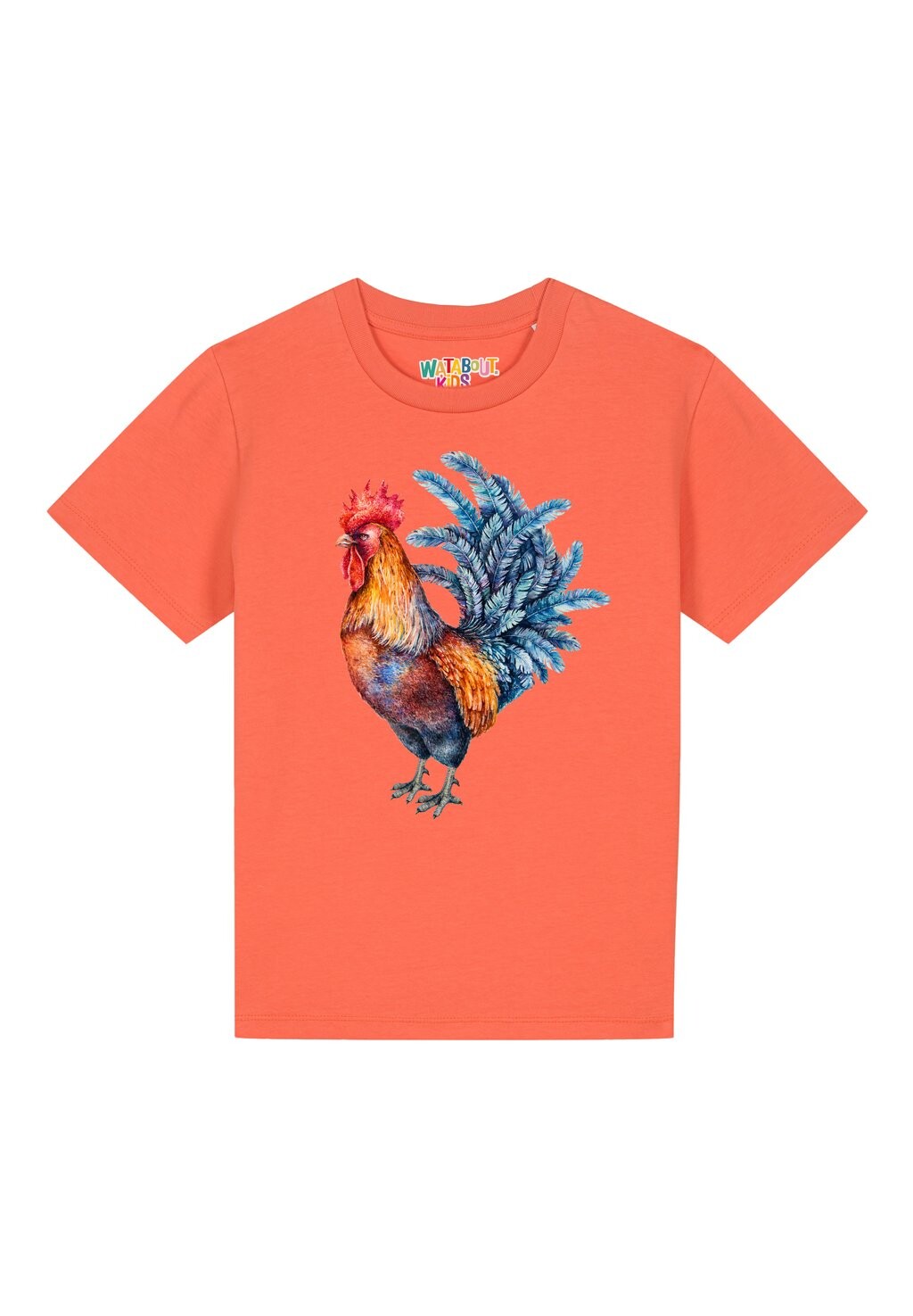 

Футболка с принтом GRIMMIGER GOCKEL Watapparel, цвет fiesta