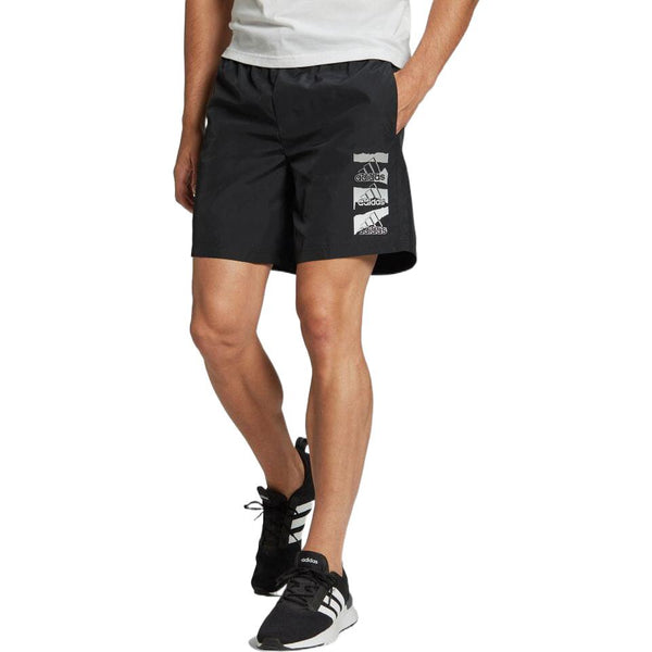 Шорты men's casual sports logo woven shorts black Adidas, мультиколор — фото 2