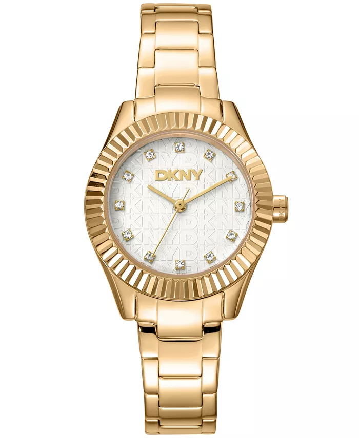 

Женские часы Chambers Glitz на браслете из нержавеющей стали с золотистым покрытием, 30 мм DKNY