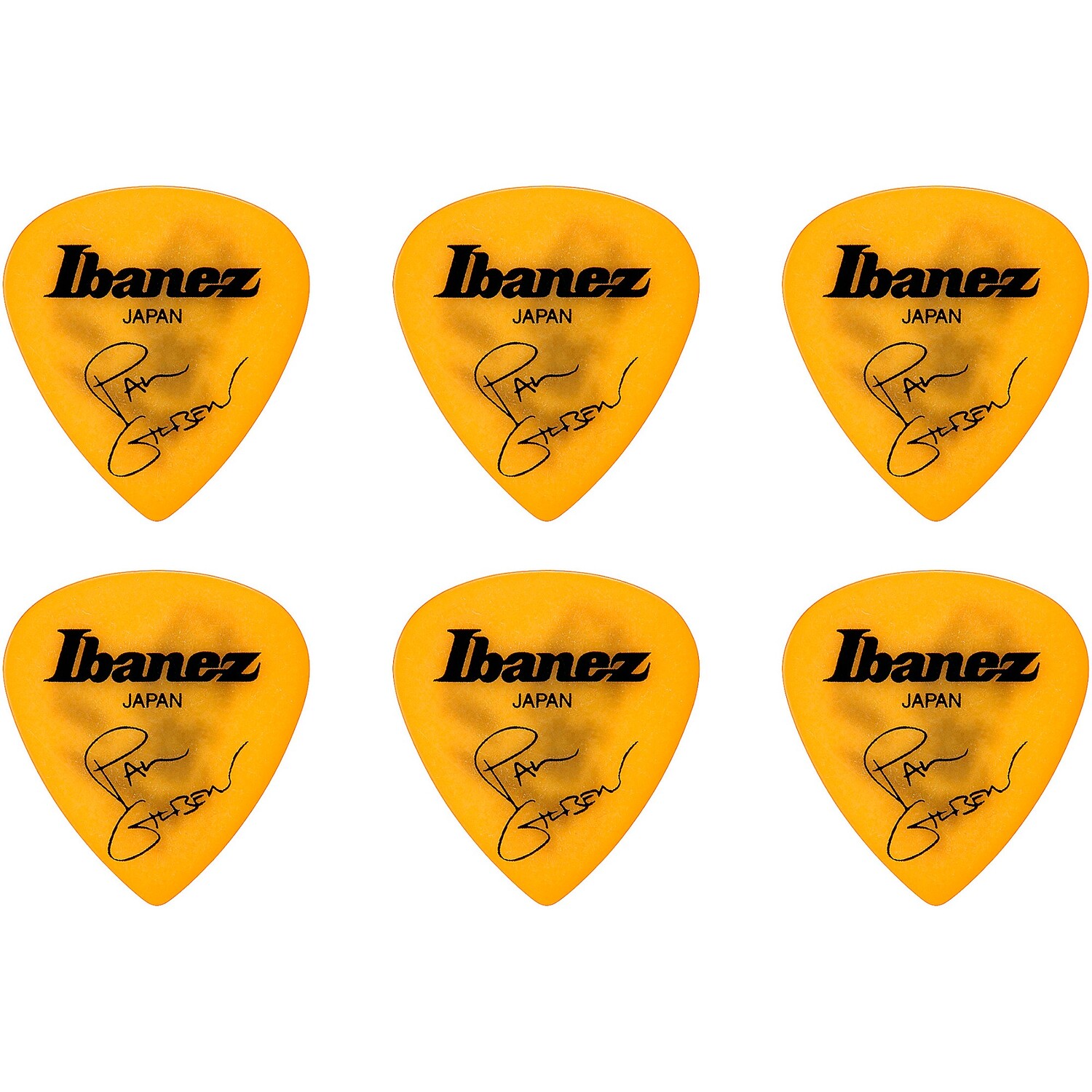 

Фирменные медиаторы Ibanez Paul Gilbert - желтые