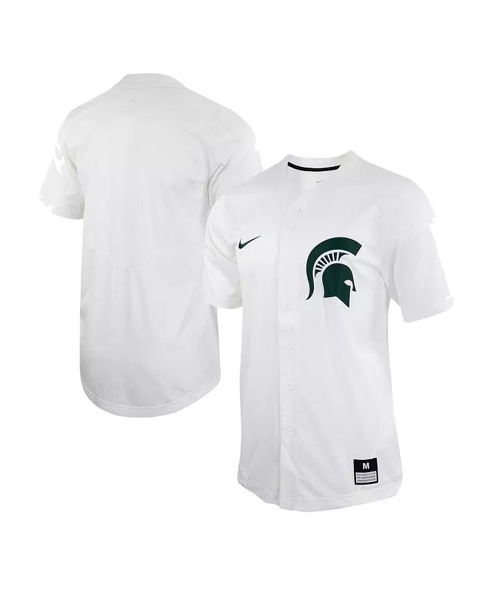 

Мужская белая бейсбольная майка-реплика Michigan State Spartans Nike