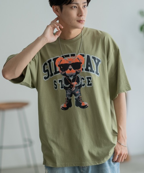 

SIDEWAY STANCE Футболка с короткими рукавами и графическим принтом Sideways Stance, цвет хаки
