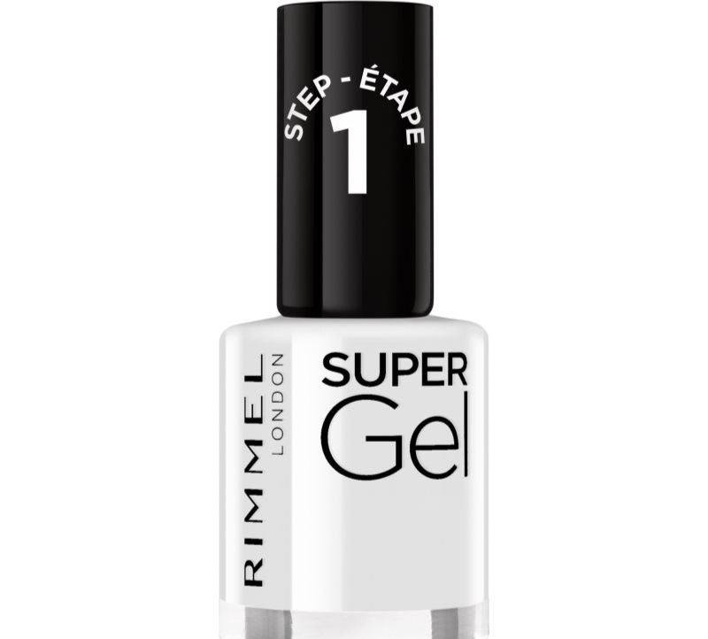 

Rimmel Super Gel гибридный лак для ногтей без использования УФ/LED лампы, абажур 001 Basic B 12 мл