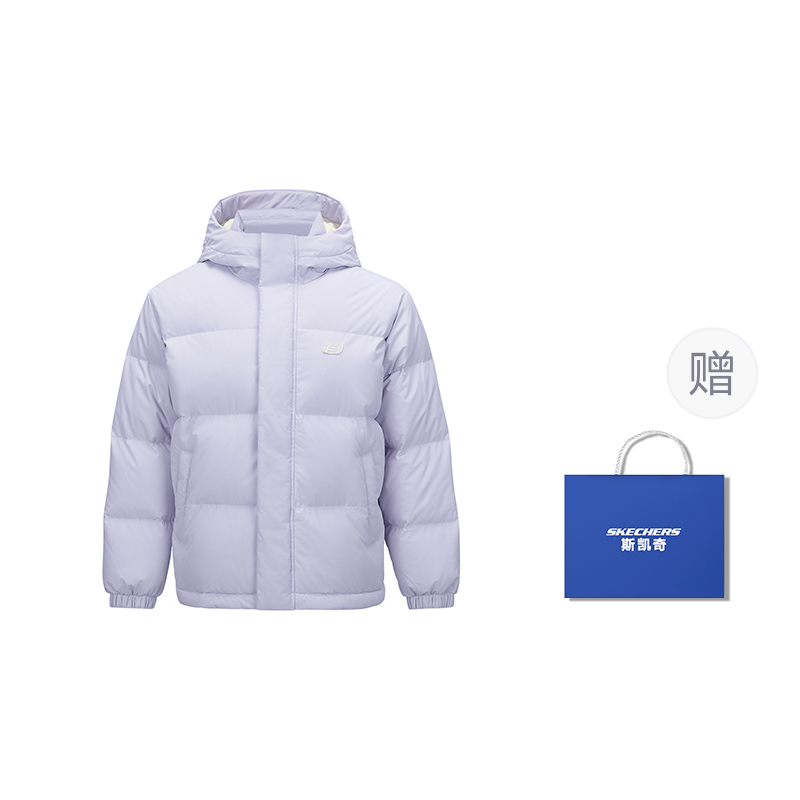 

Skechers Пуховик унисекс долина фиолетовый, Yuanguli Purple-Shopping Bag Included