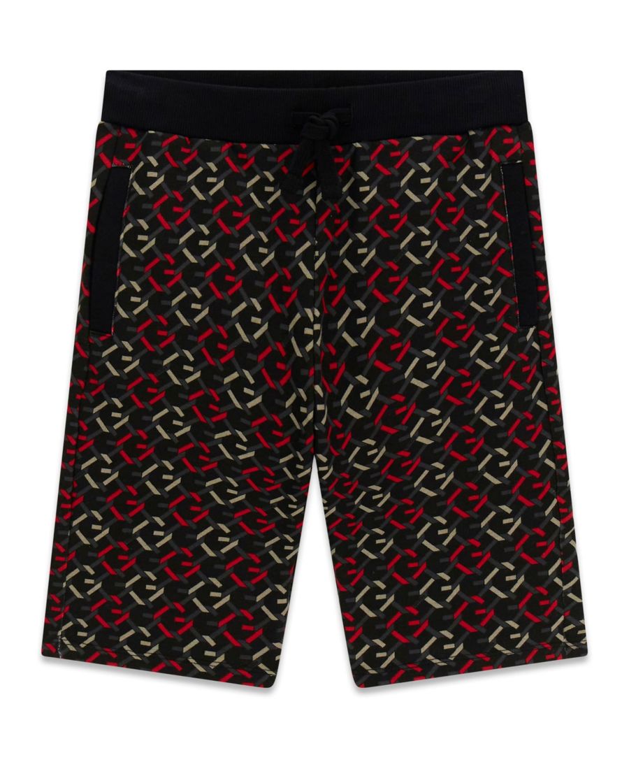 

Детские шорты с принтом, надеваемые через голову, для мальчиков 8-18 лет GUESS, Black, Red, White