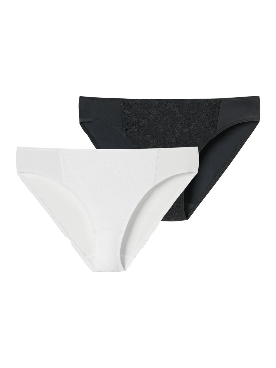 

Трусики SCHIESSER Air blickdichte Spitze, черный/белый