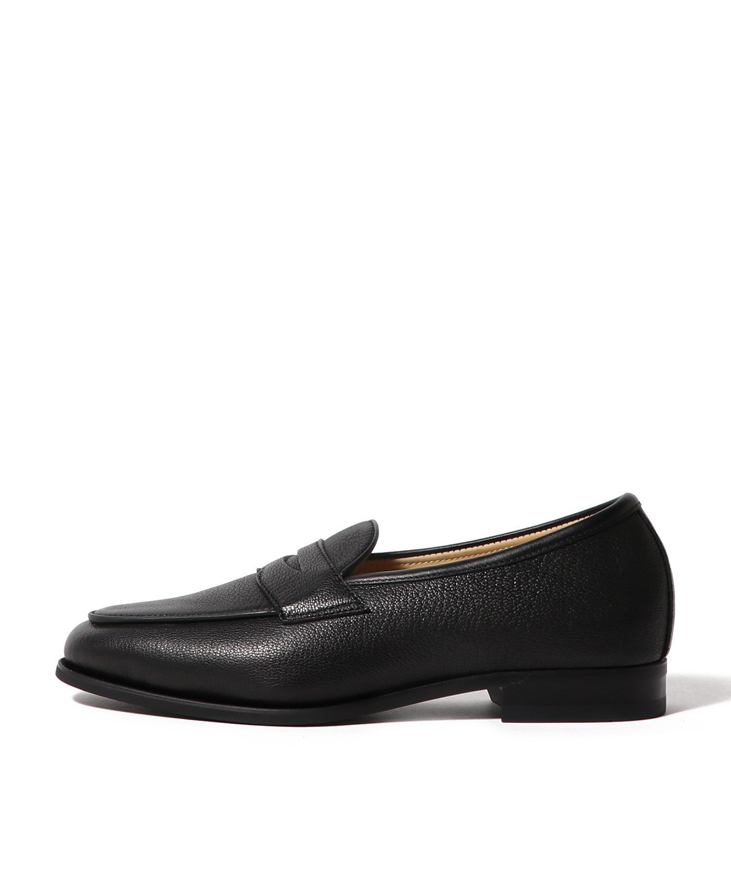 Бельгийские лоферы из термоусадочной кожи Estnation, black