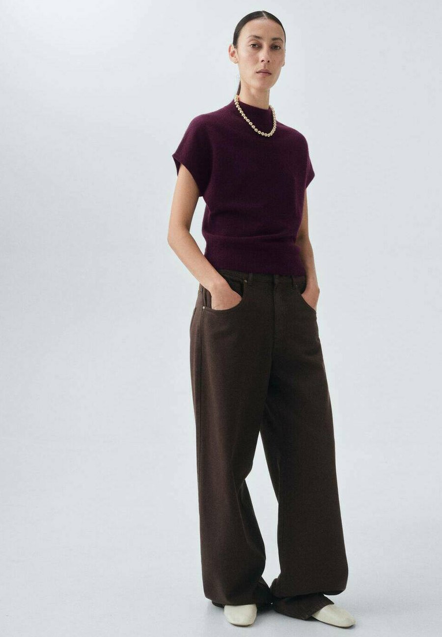 

Футболка Mango Basic T-shirt, Bordeaux