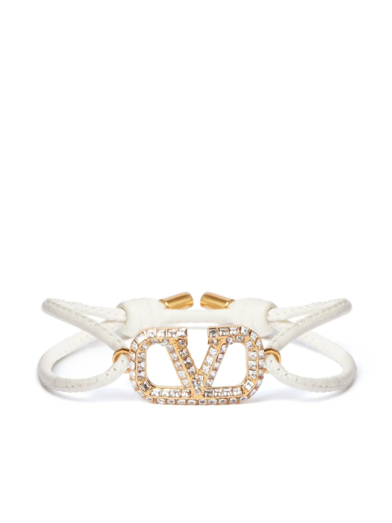 

Valentino Garavani браслет с логотипом VLogo Signature, белый