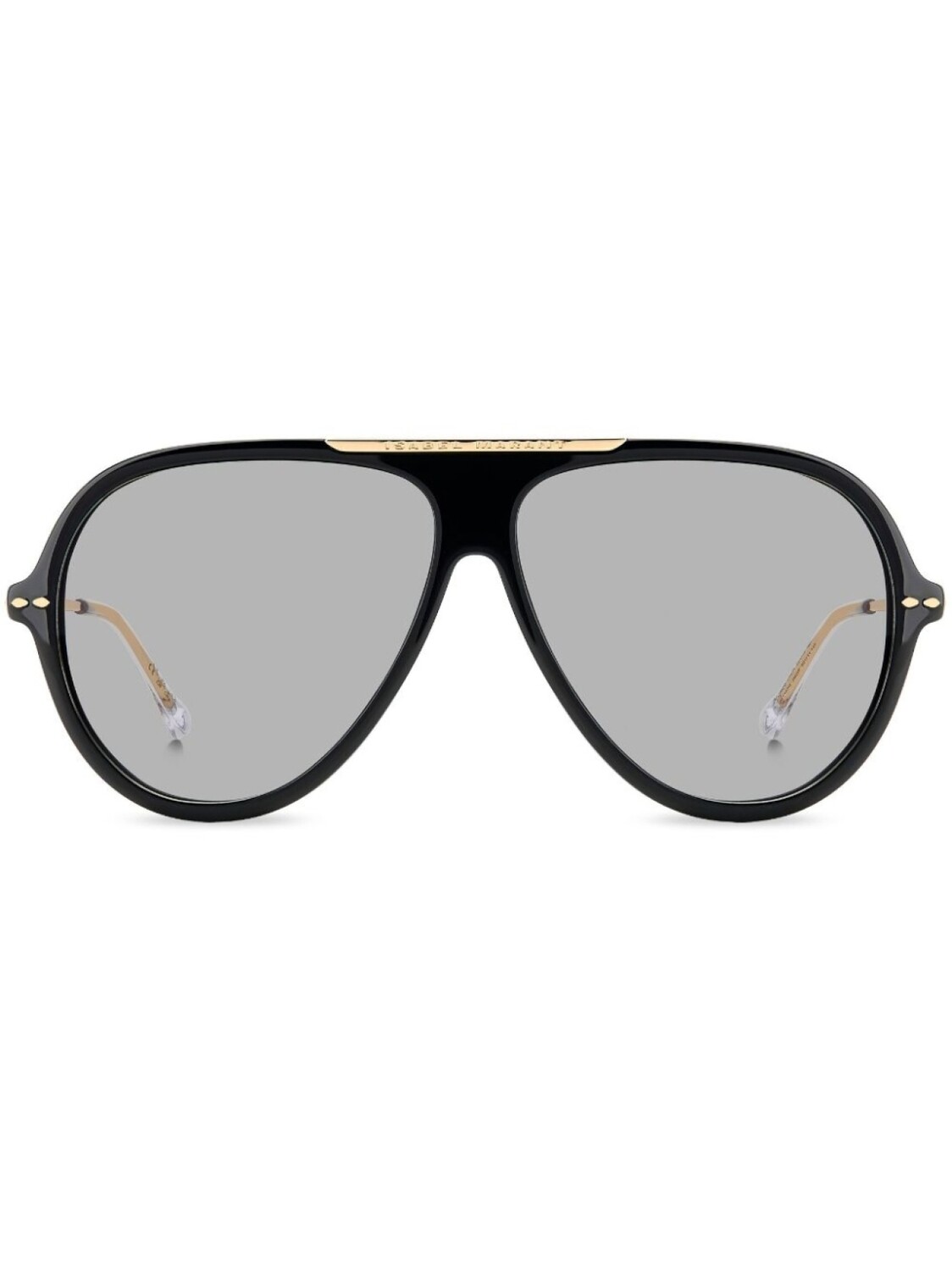 

Isabel Marant Eyewear солнцезащитные очки-пилоты с логотипом, черный