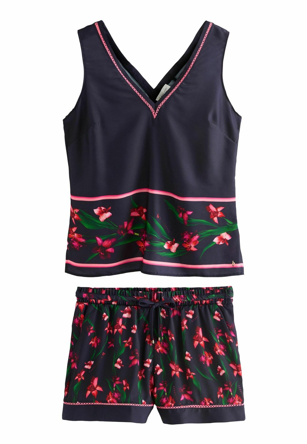 

Пижамный комплект REGULAR FIT - FLORAL PRINT V-NECK CAMI SET - Pyjamas B by Ted Baker, синий