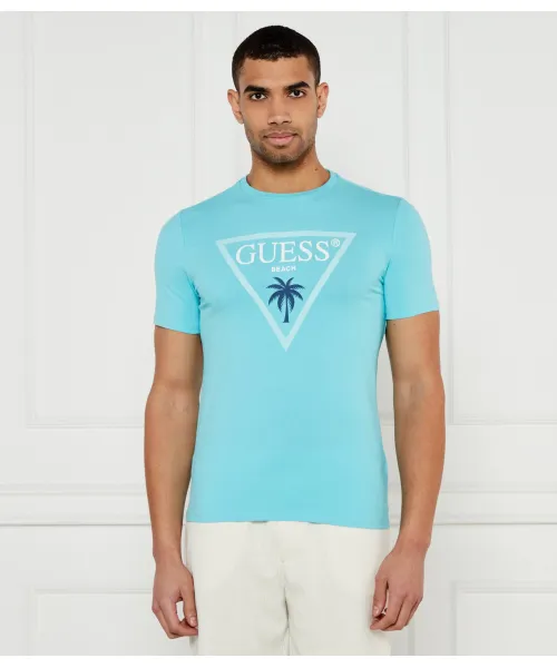 

Футболка Slim fit Guess Underwear, синий
