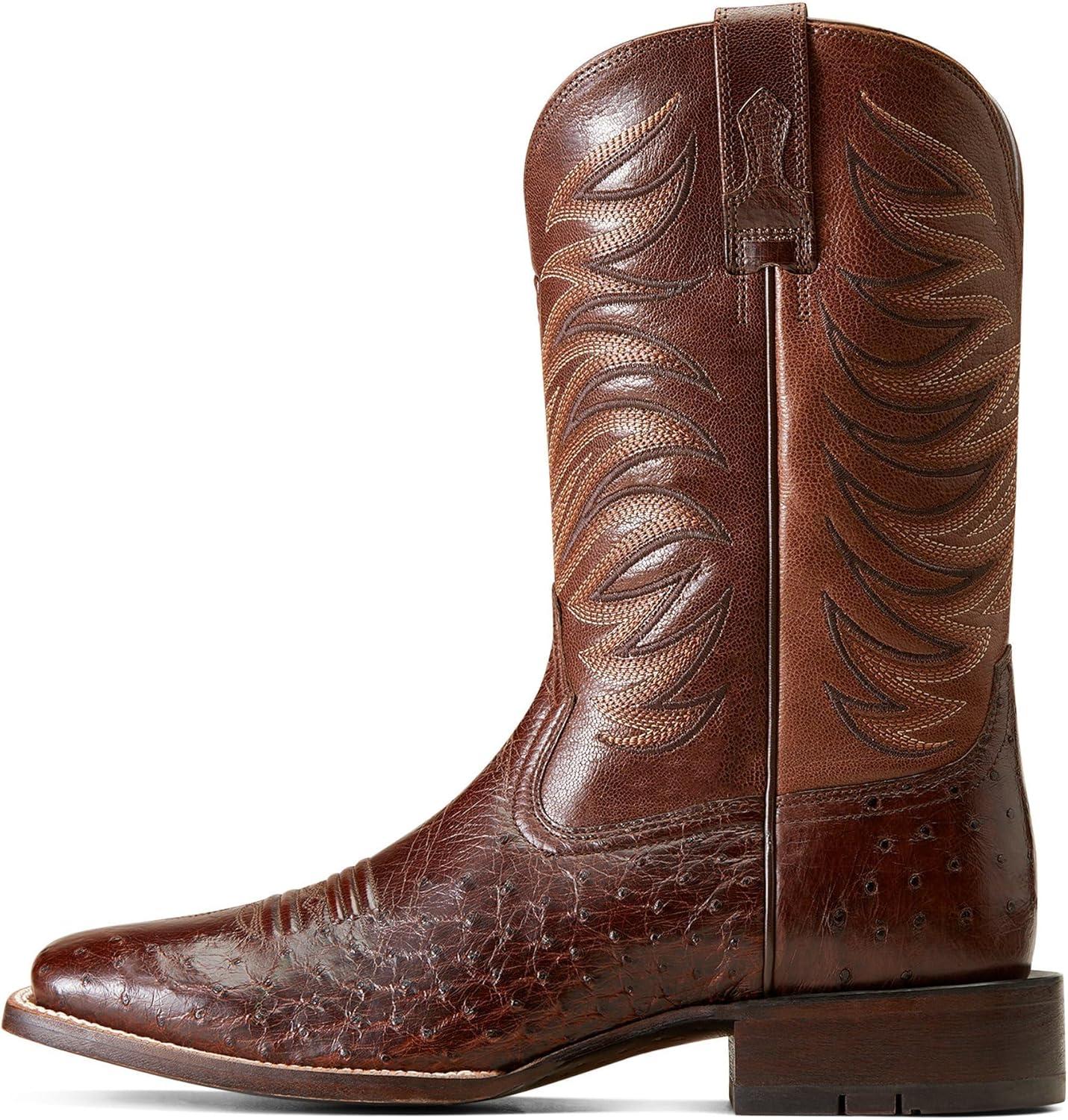 Мужские вестерн-бутсы Ariat Badlands, Dark Tabac Smooth Quill Ostritch — фото 4