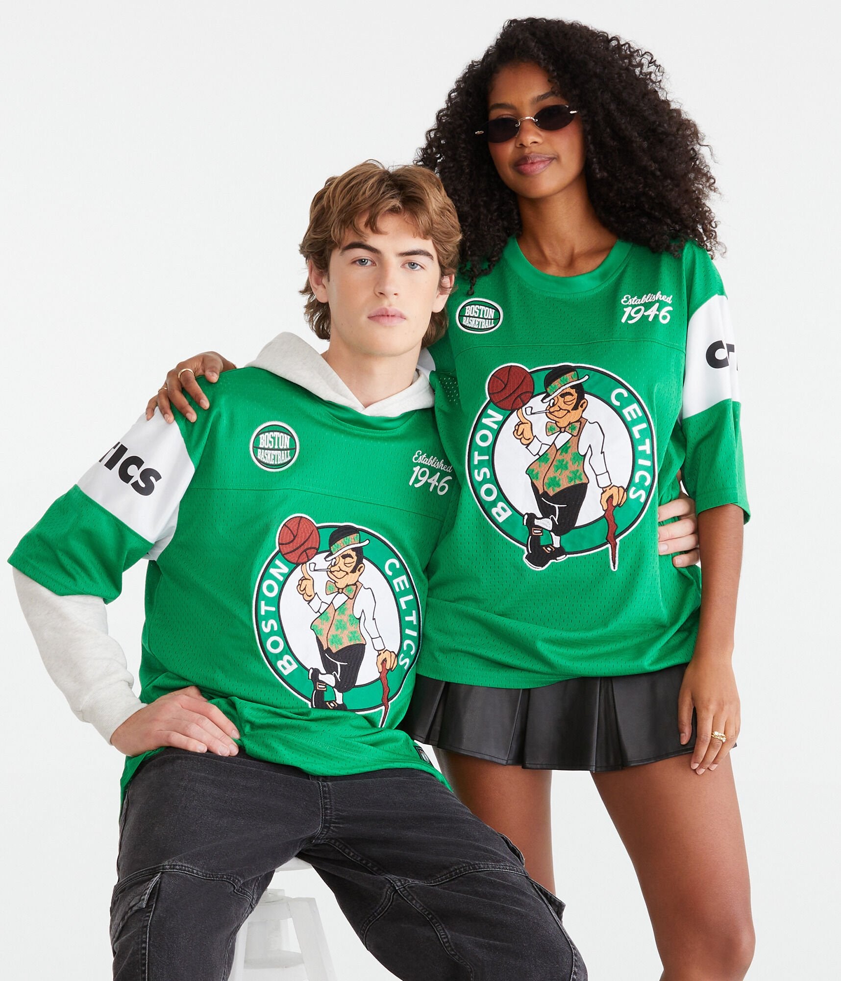 

Aeropostale Boston Celtics сетчатый топ, зеленый