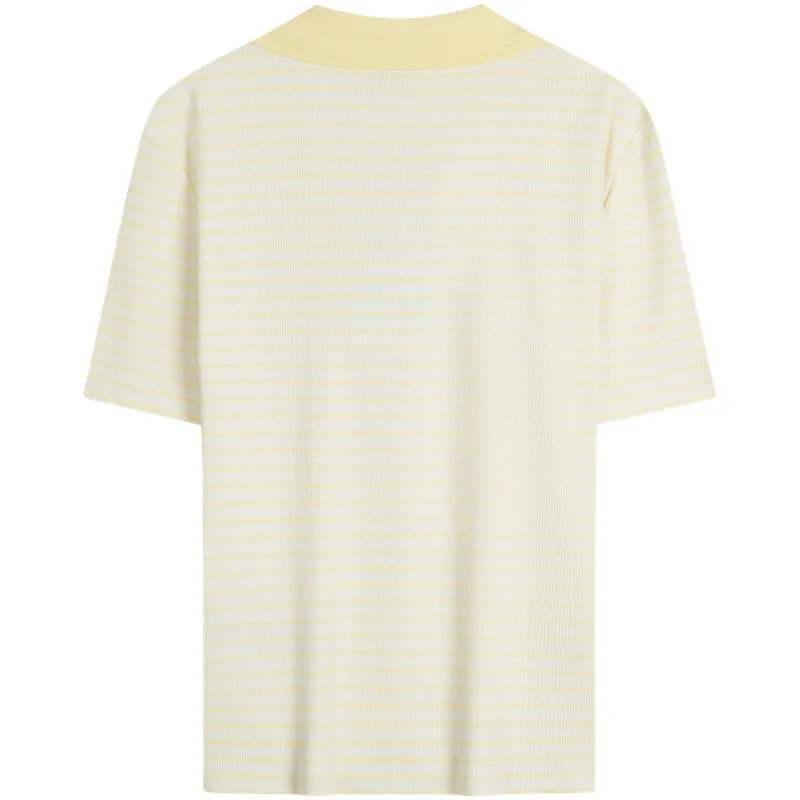 Женская поло Calvin Klein, XBS-Stripes Yellow — фото 4