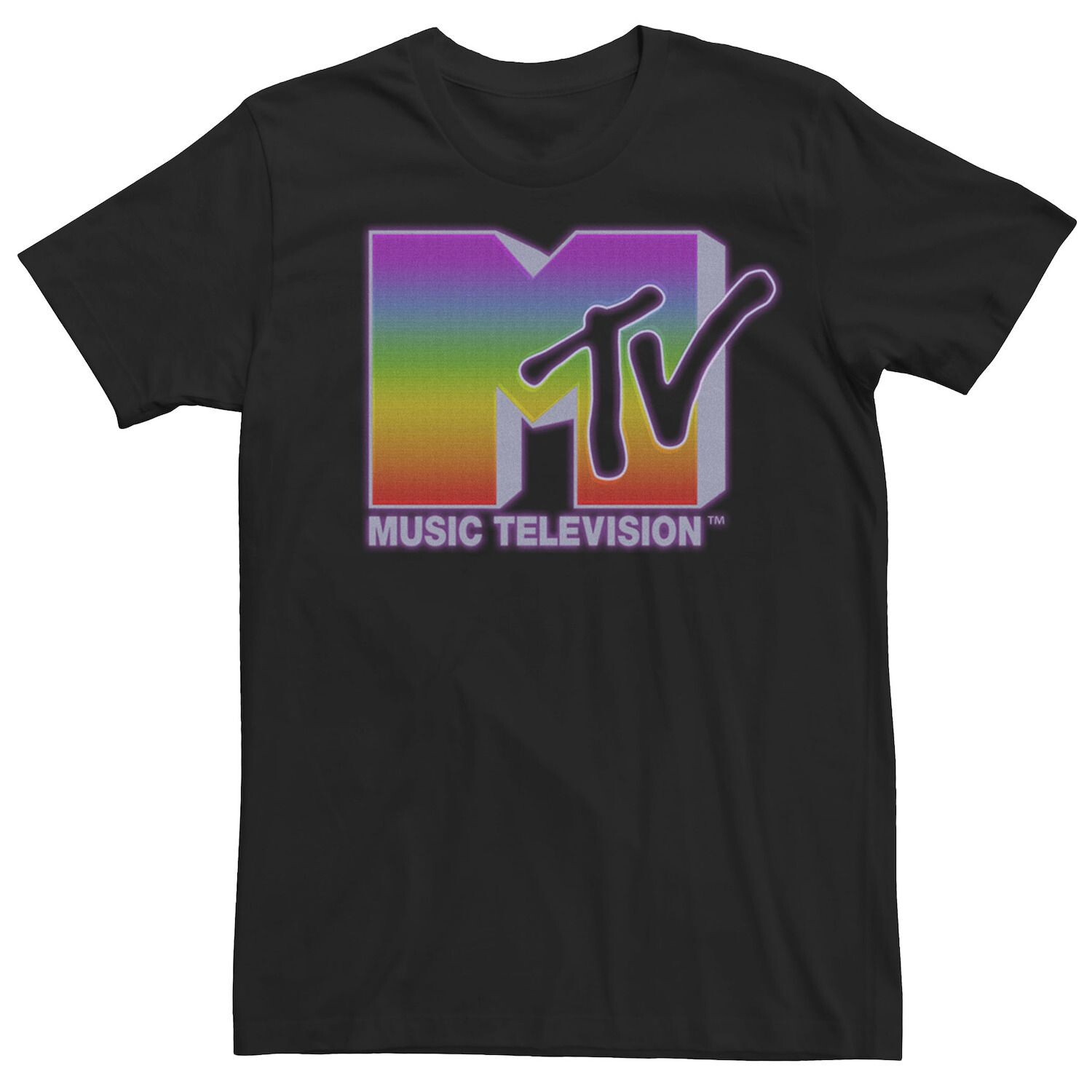 

Мужская статическая футболка MTV Rainbow Licensed Character