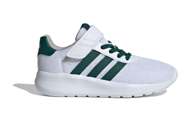 Adidas Lite Racer 3.0 на липучках K 'Белый колледж грин' Adidas Neo, Белый Зеленый — фото 2