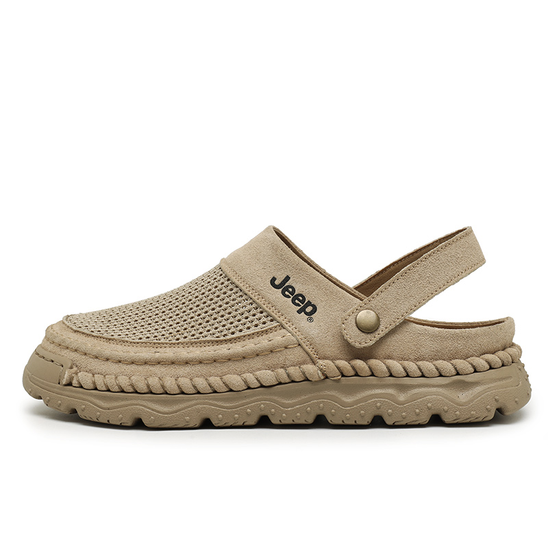 Jeep Закрытые тапочки унисекс цвета хаки, цвет Khaki — фото 2