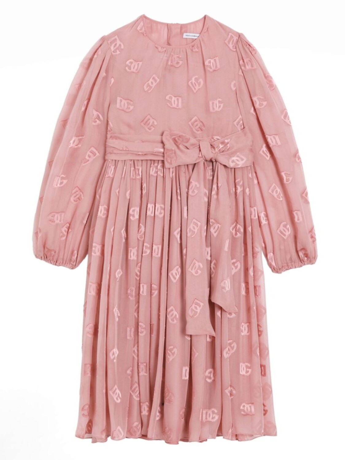 

Платье с логотипом Dolce & Gabbana Kids, розовый