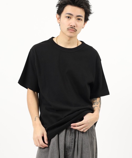 

Футболка с коротким рукавом, круглым вырезом, вафельная ткань JEMORGAN, черный