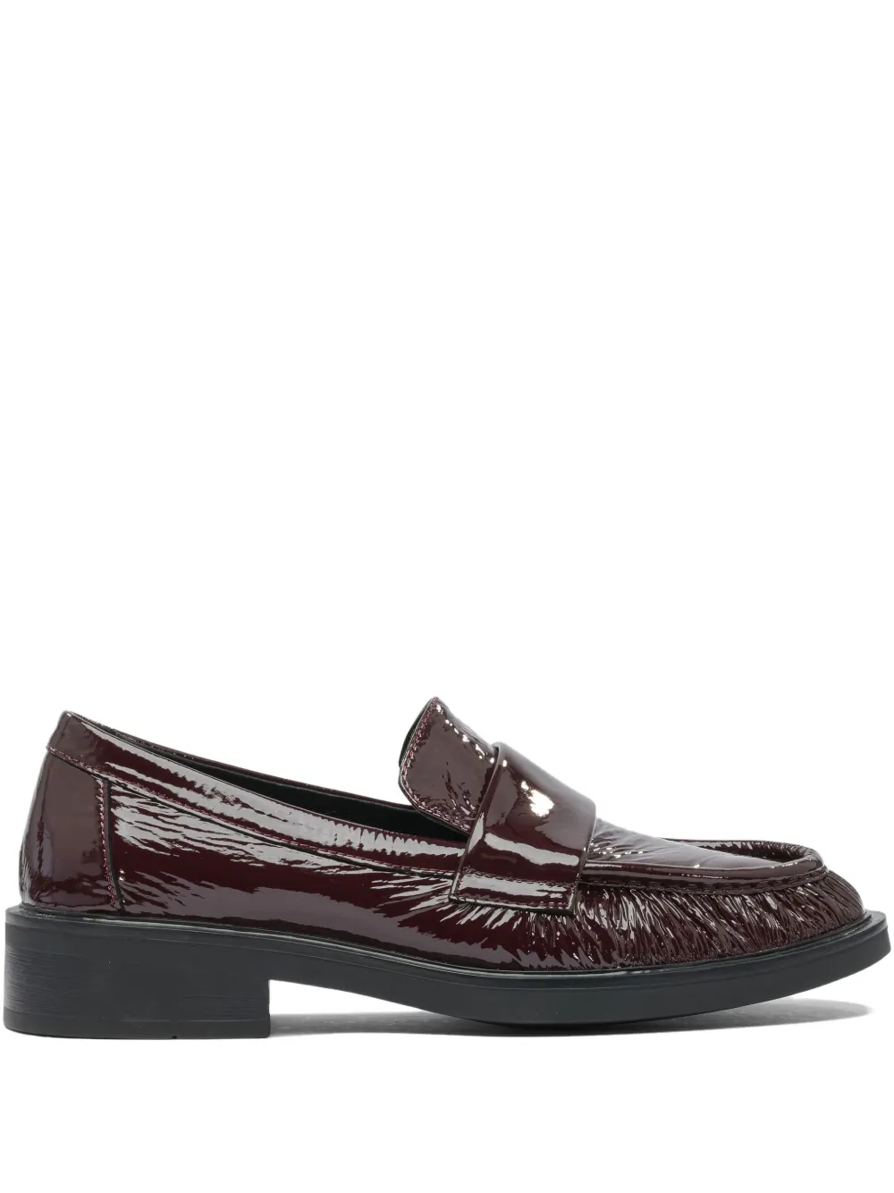 Лакированные кожаные лоферы strategia shoes, красный