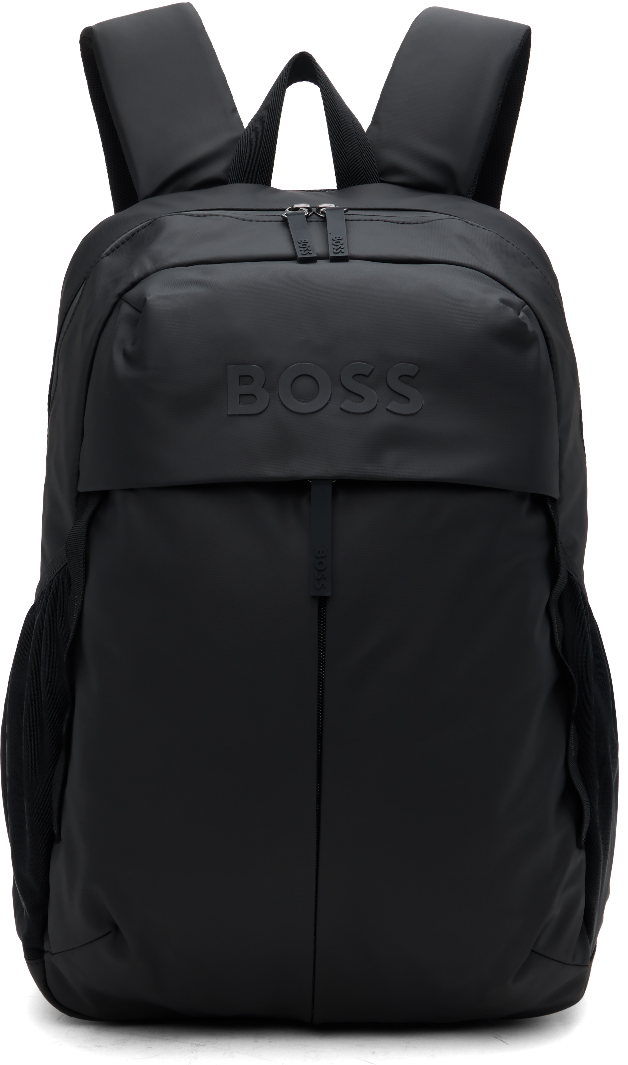 

Рюкзак из искусственной кожи с логотипом BOSS, черный