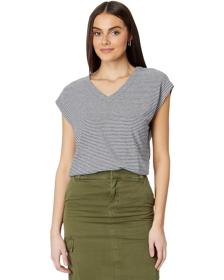 

Футболка Madewell Relaxed V-Neck, цвет Juniper Berry