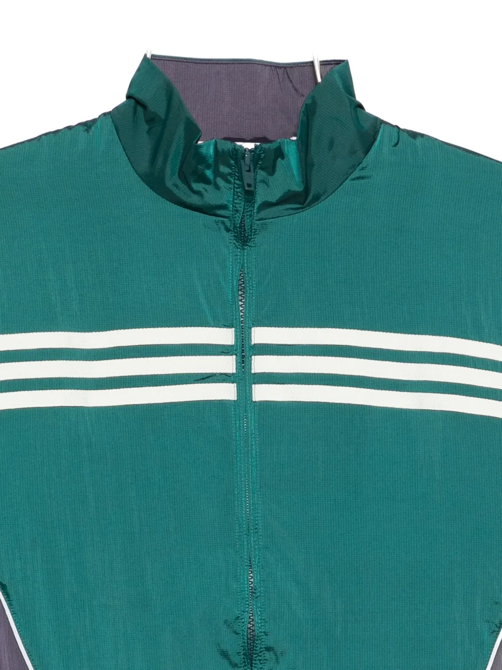 Ветровка в полоску от X Sporty & Rich Adidas, зеленый — фото 3