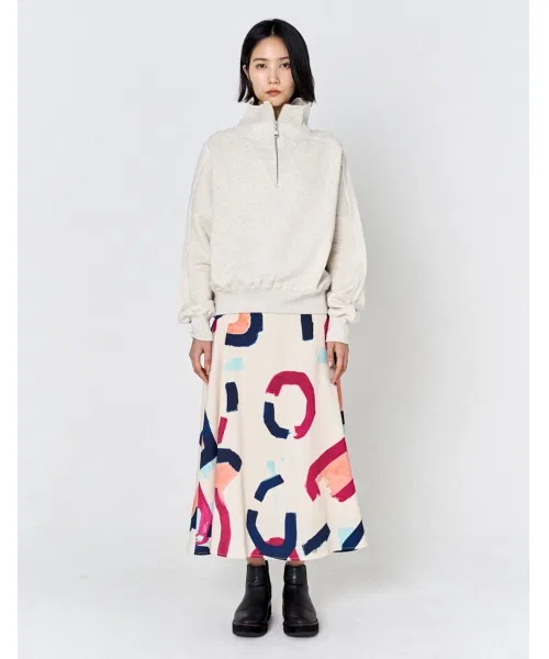 Женская юбка RUMCHE POPPIN' Art Print Skirt — фото 3
