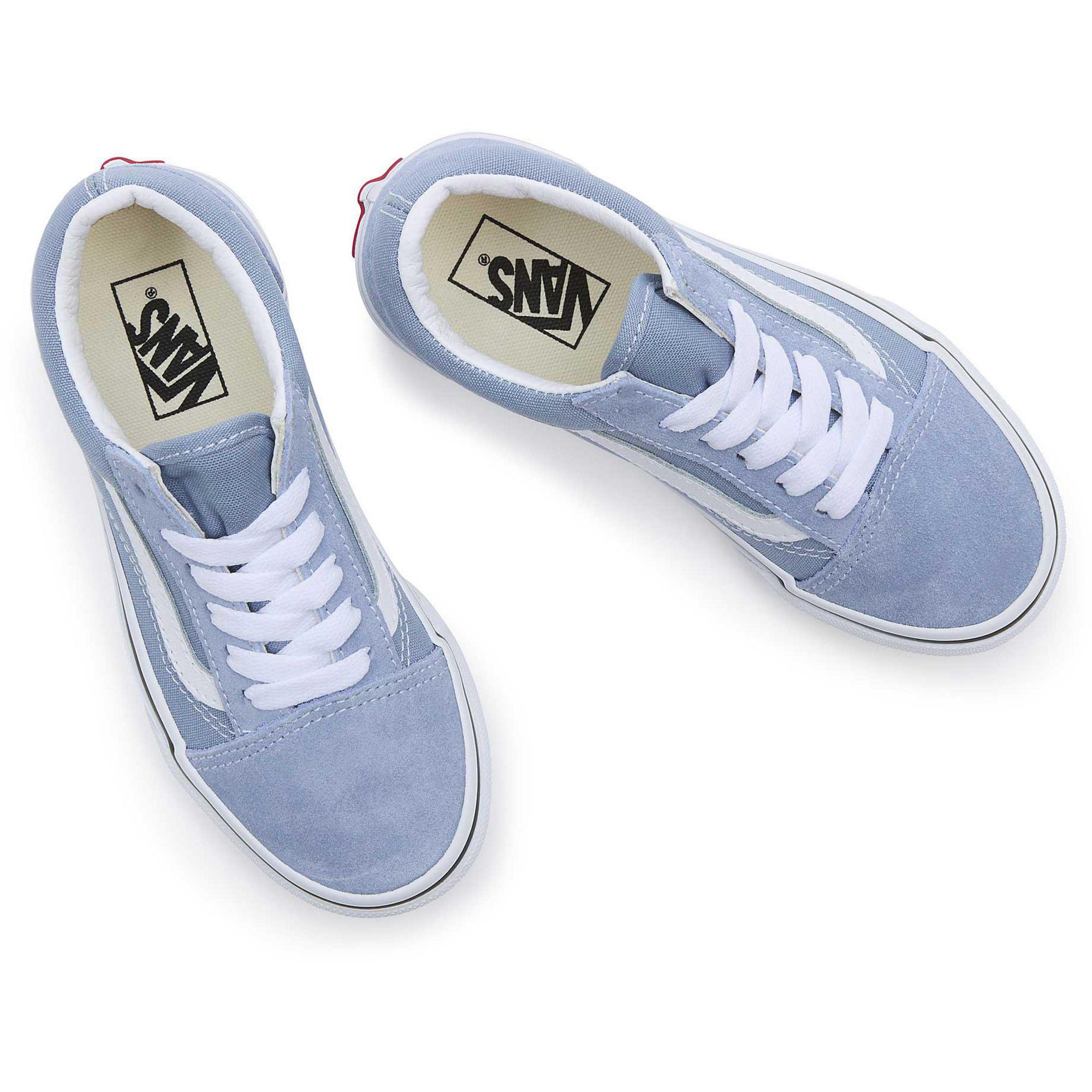 Детские повседневные туфли в стиле олдскул Vans, Dusty Blue — фото 4
