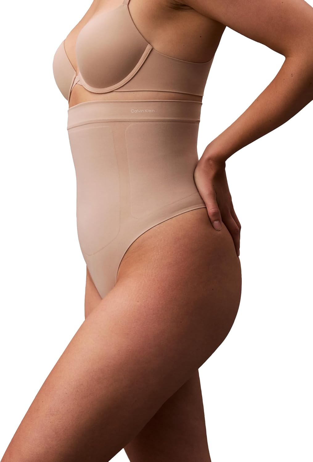 Утягивающие трусики-стринги с высокой талией Calvin Klein Women's Shapewear Secure Sculpt, Cedar — фото 3