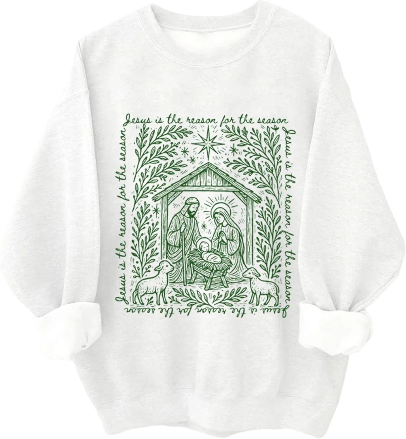 

Толстовка Christian Christmas Jesus Is The Reason For The Season Kzggs